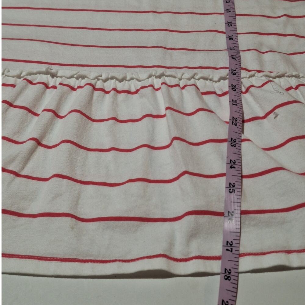 Torrid Tank Top Womens 4X/26 (Torrid Size 4) Pink White Striped Tiered Baby Doll - Picture 5 of 7